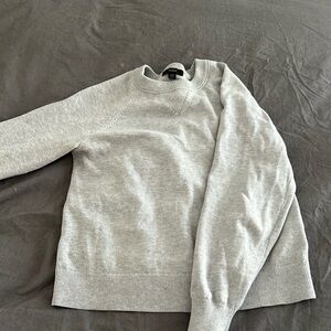 NWOT jcrew cotton cashmere pullover sweater size XXS grey